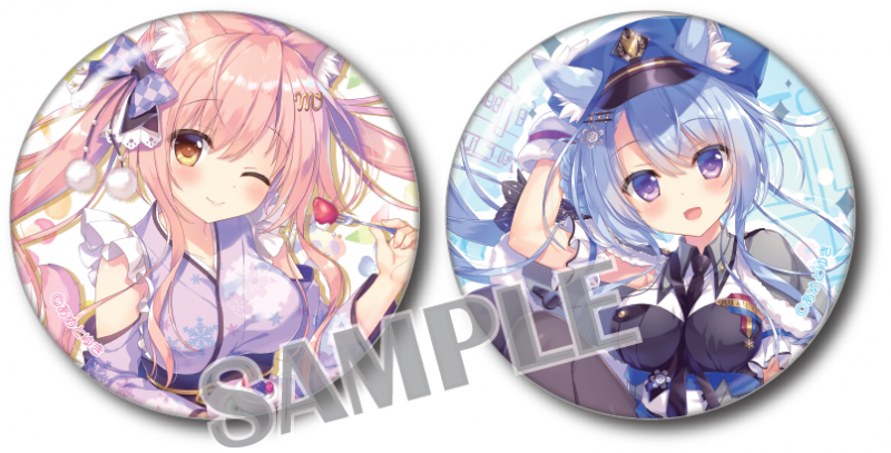 正規品販売！ あめとゆき先生『究極のコラボ米』発売記念！！自販機アイテム ピンズ・ピンバッジ・缶バッジ
