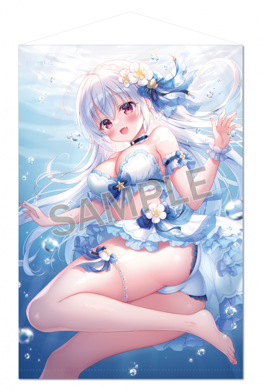 ブレンドリーム　ほし　和メイド　ましろちゃん　直筆サインA3 複製原画 ほし】B2タペストリー キャンディーましろちゃん - ブレン