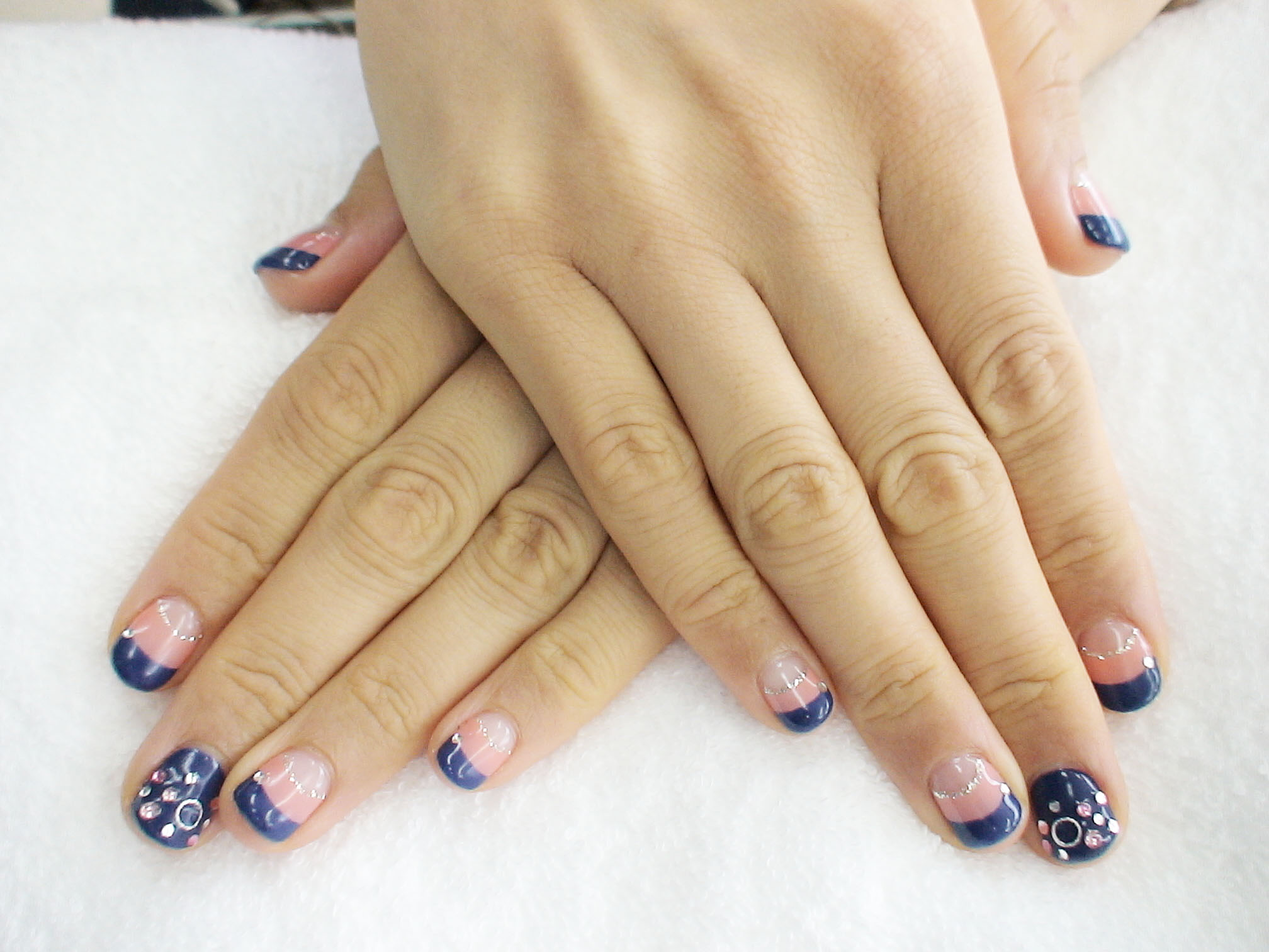 ジェルネイル ネイビー Nail Salon Big Smile 山形ﾈｲﾙｻﾛﾝ ビッグ スマイル