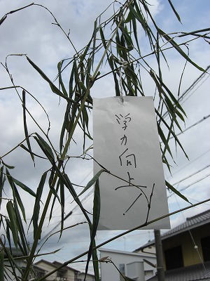 短冊に願いをこめて・・・