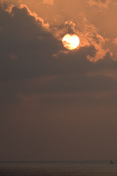 夕日