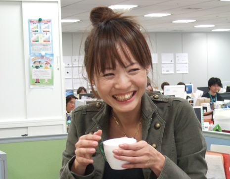 満面の笑み