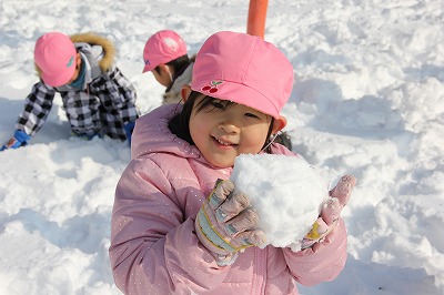 雪玉作り