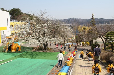登園風景