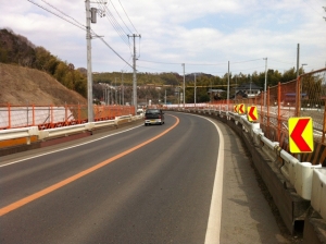 県道510号現道、東側を眺める