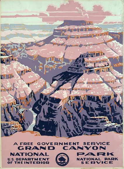 Vintage U.S. Parks Posters : 1930年代のアメリカ国立公園ポスター 