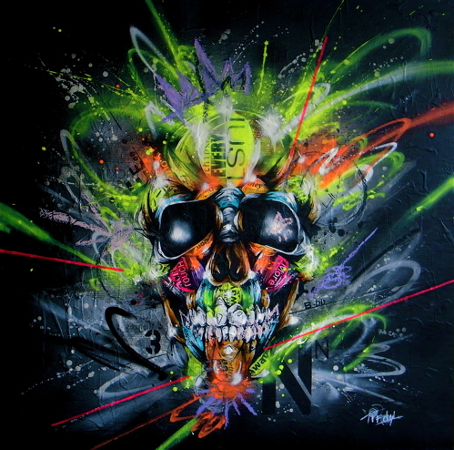 neon mixedmedia takasudo