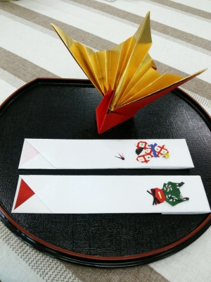 鶴と箸袋