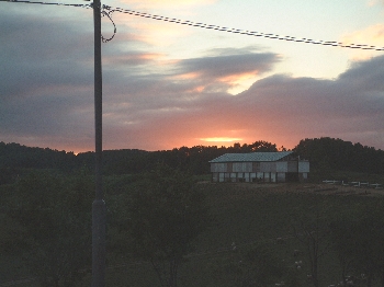 夕日