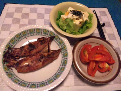 SBSH0205_0622夜-焼きイカ、トマトサラダ、冷奴_400.jpg