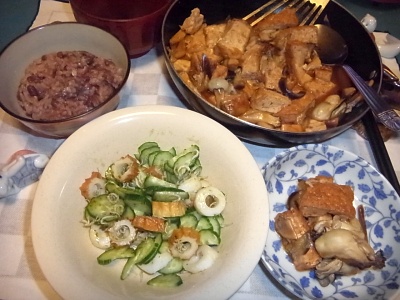 RIMG0005_1208夜-牡蠣と厚揚げの炒めもの、お赤飯、しらすサラダ_400.jpg