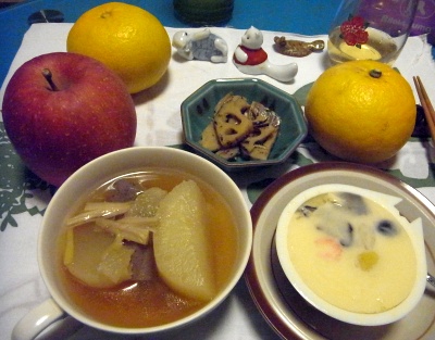 R0011123_0112夜-大根鍋、茶碗蒸し、蓮根炒め_400.jpg