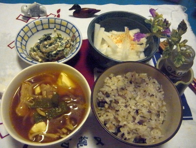 R0012251_0712夜-ポーク野菜スープ、お茶っ葉雑穀ごはん、白和、大根サラダ_400.jpg