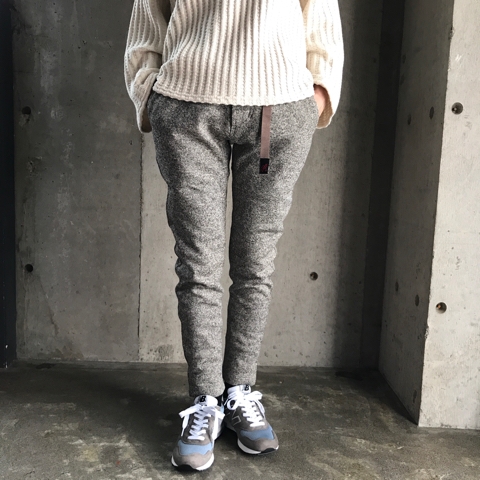 BONDING KNIT FLEECE SLIM PANTS | rire