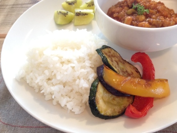 19日のランチ:『キーマカレー』