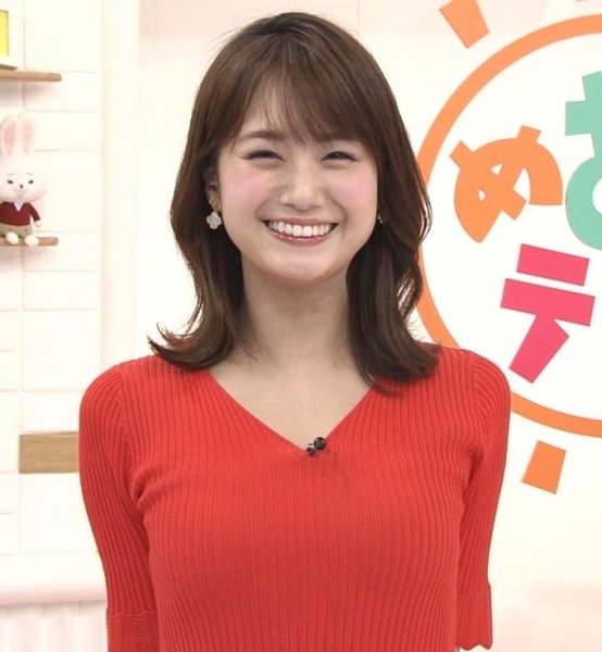 Tbs女子アナ図鑑 井上清華 「めざましテレビ」でエロいおっぱい！横乳＆乗乳！！