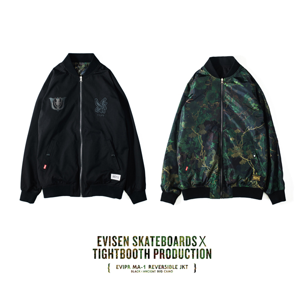EVISEN SKATEBOARDS × TIGHTBOOTH PRODUCTION ''EVIPR MA-1 REVERSIBLE 