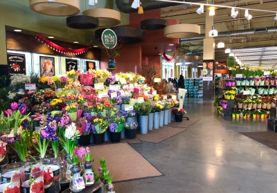 お花屋さん アメリカ ニュージャージー州 Whole foods flower shop February