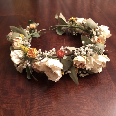 花冠 ヘッドピース ドライフラワー プリンセス flower crown headpieces dried flowers garden fondly birthday party kids Easter