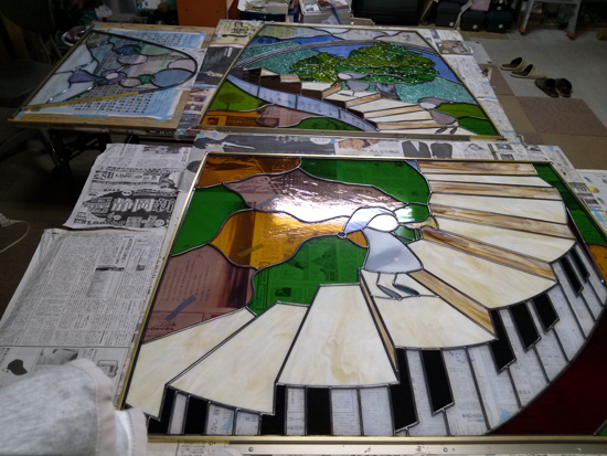 stained glass maiking