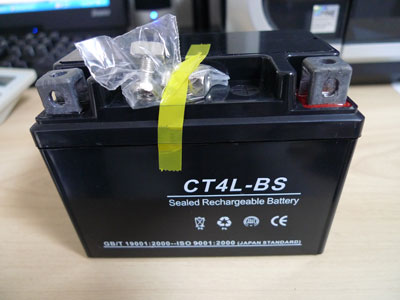 【液入充電済】CT4L-BS(YT4L-BS)タイプ バイクバッテリー 1年間保証付き