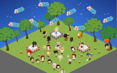 アメちゃん降下(ameba pigg)