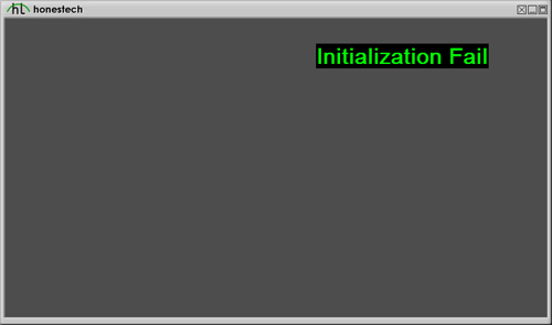 HonestechTV initialization fail