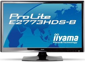 iiyama 27インチワイド液晶ディスプレイ LEDバックライト搭載 HDMIケーブル同梱モデル マーベルブラック PLE2773HDS-B1