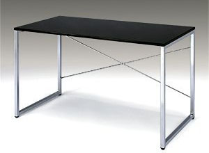 サンワダイレクト ワークデスク パソコンデスク PCデスク W1200×D600 パソコンテーブル ブラック 100-DESK039BK