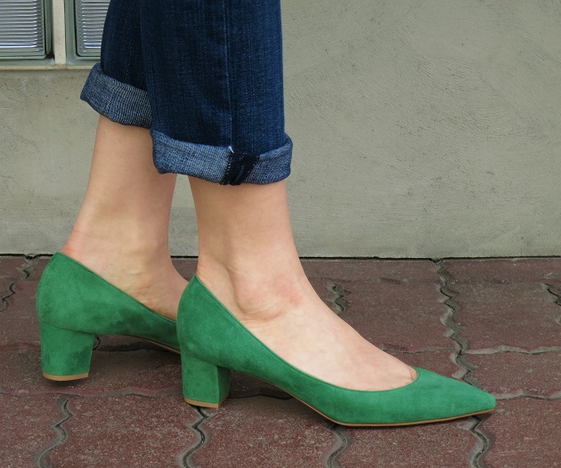 PIPPICHIC pointed toe 5cm heel pumps6.JPG