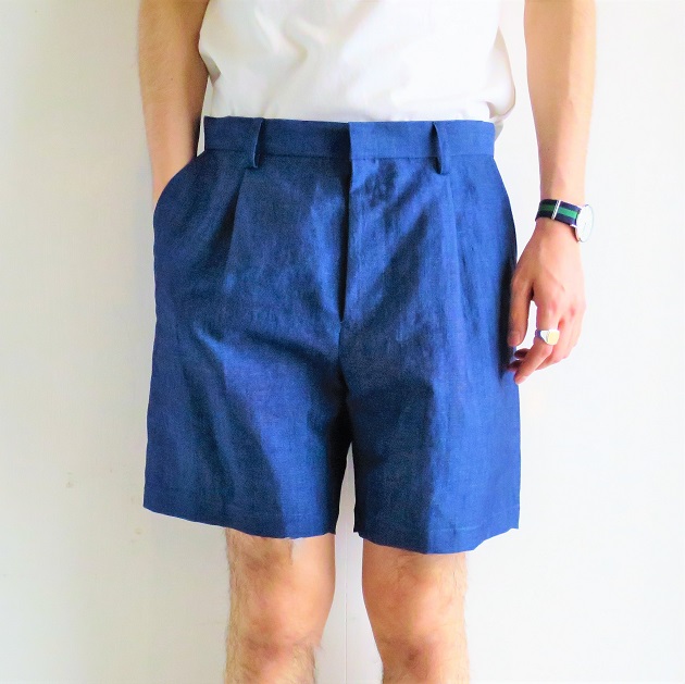 WACKO MARIA ANGELICO LINEN PLEATED SHORT TROUSERS.jpg