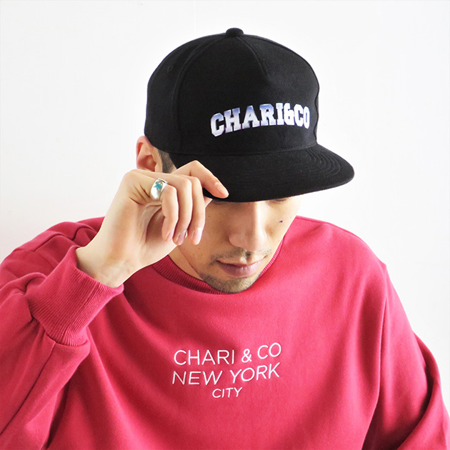 CHARI&CO METALLIC ARCH LOGO SNAP BACK.jpg