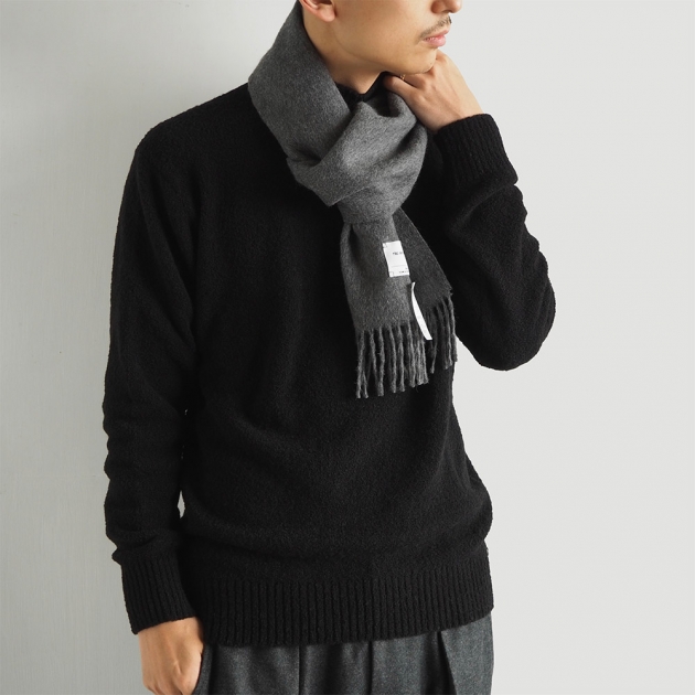 国際ブランド イノウエブラザーズ Brushed Scarf ブラウン kids-nurie.com