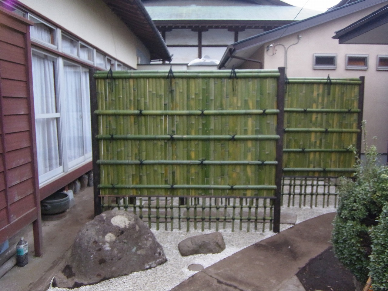 青竹塀