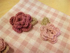 ハンドメイド教室 *お花の立体モチーフ* 完成☆