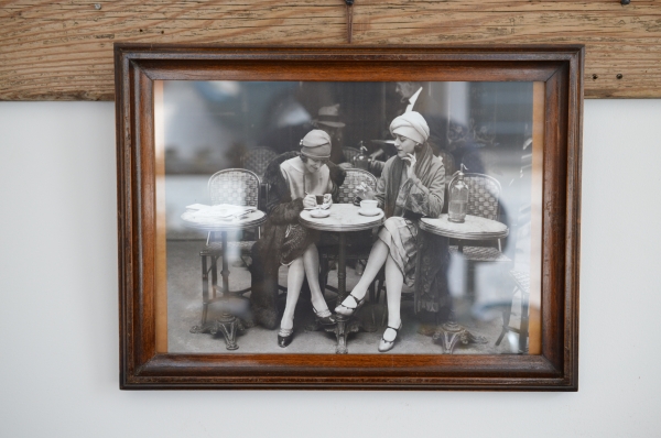 アンティーク額縁にパリのカフェの写真 Made in Belgium | Tsubame Markt