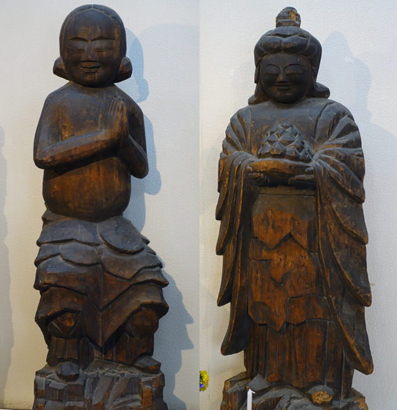 円空仏　木彫　大きな　鬼子母神立像　中観音堂　仏教 　高さ約115cm　江戸時代 中観音堂訪問記（1回目） | 「円空の冒険」追跡ノート