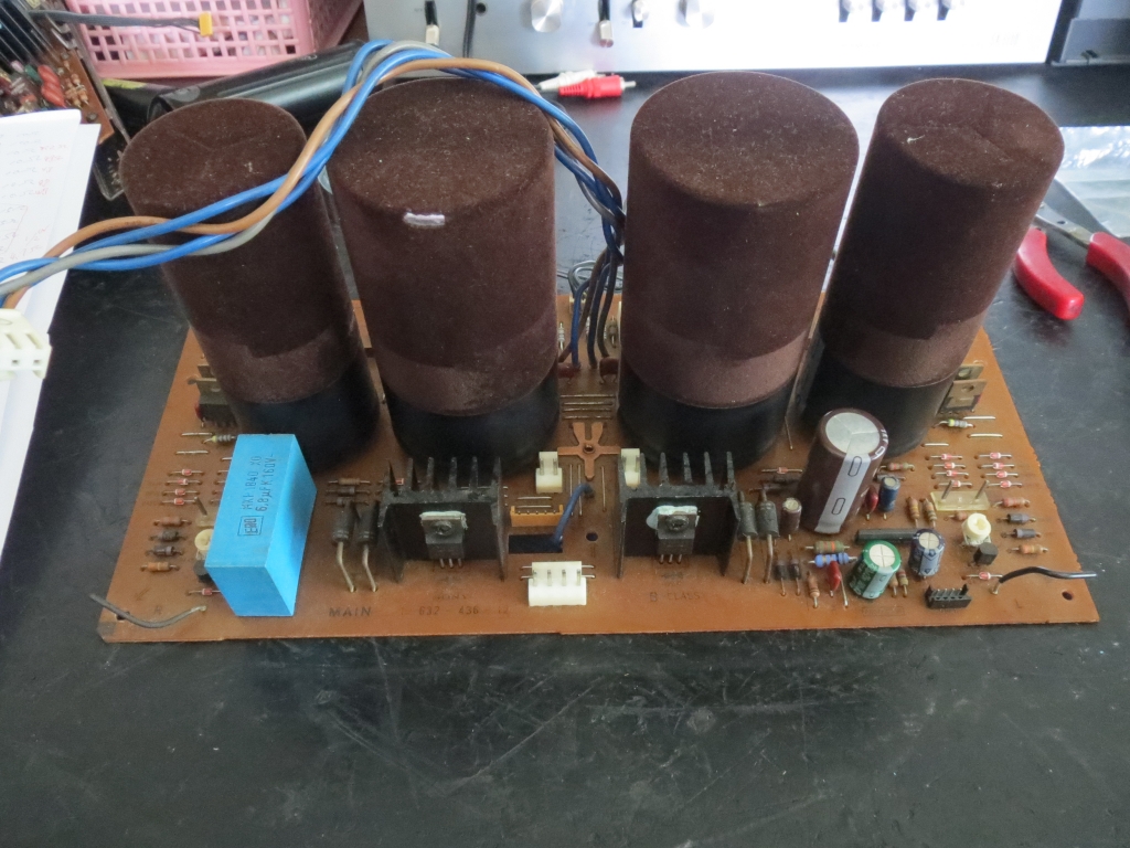 SONY製TA-F555ESGプリメインアンプ修理 | 滋賀オーディオ