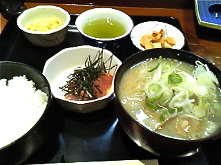 岩戸の豚汁定食