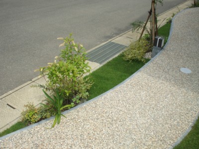 アプローチ廻りの植栽