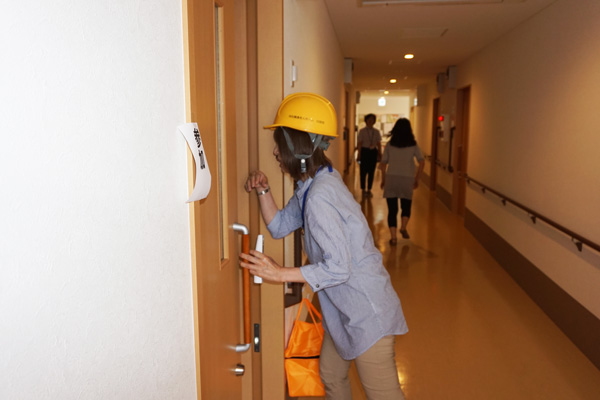 サティエで消防訓練