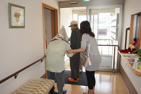 サティエで消防訓練