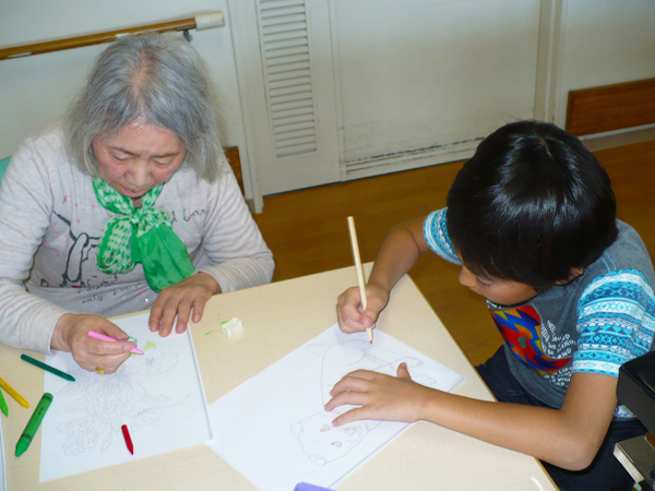 夏休みに親子で出勤