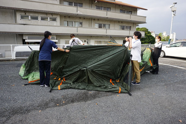 災害時用大型テント