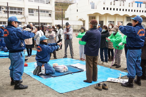 別所地区の防災訓練