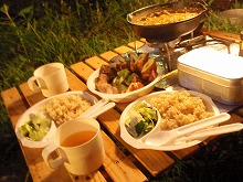 一日目の夕食