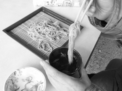 ザル蕎麦をいただく