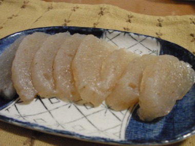 できあがり。(写真:刺身コンニャク)