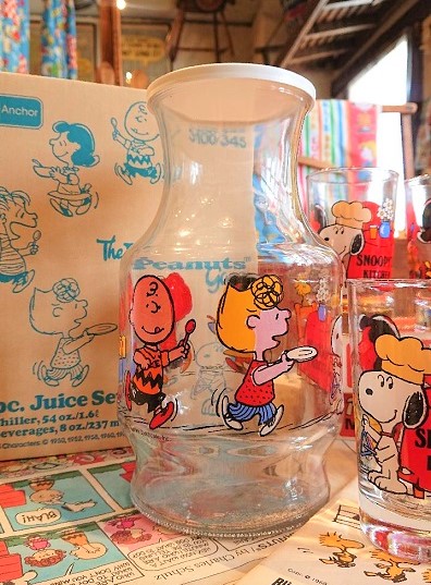 Vintage Peanuts Gang Juice Set オリジナルBOX付 | インディヒナ