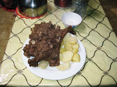 茹でたて羊肉
